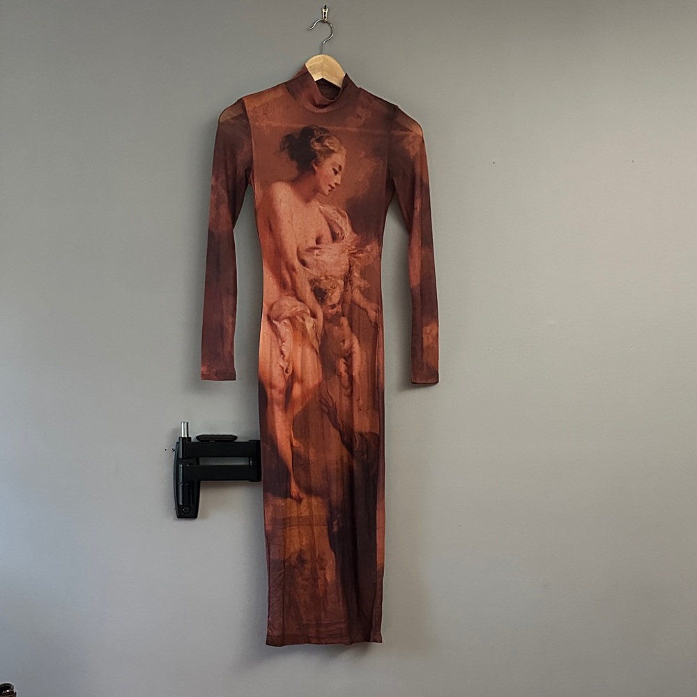 Sheer Long Sleeve Angel Dress